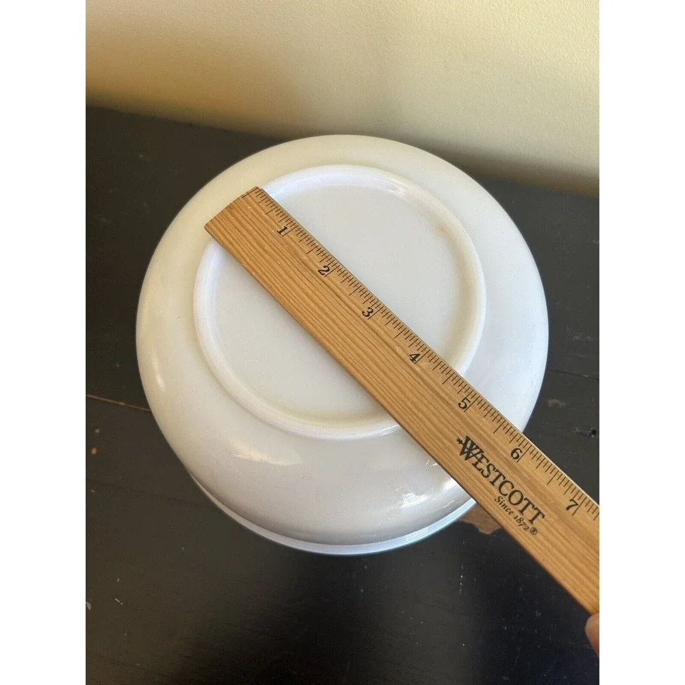 White‎ Milk Glass Pyrex Mixing Bowl CAPITAL PYREX USA